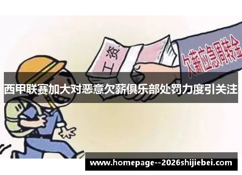 西甲联赛加大对恶意欠薪俱乐部处罚力度引关注